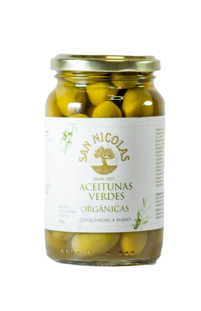 Aceitunas Verdes Organicas San Nicolás