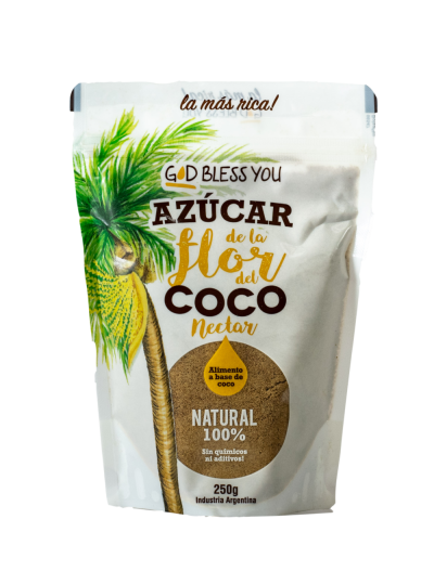 Azúcar de la Flor de Coco God Bless You